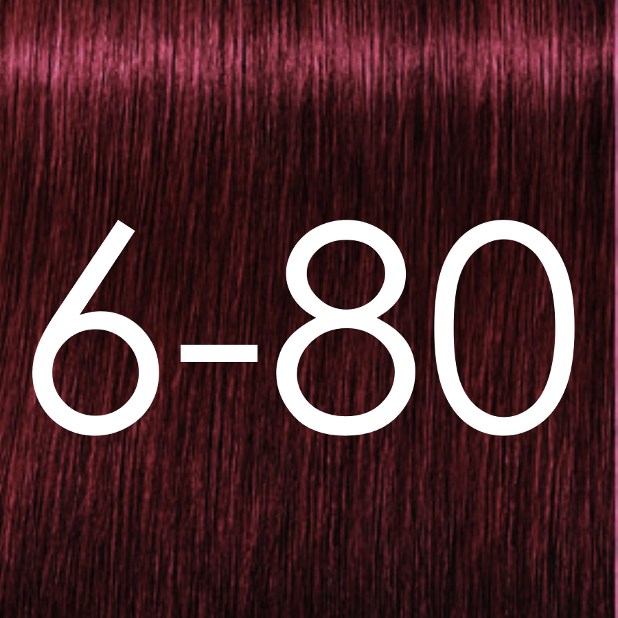 6-80 Dunkelblond Rot Natur