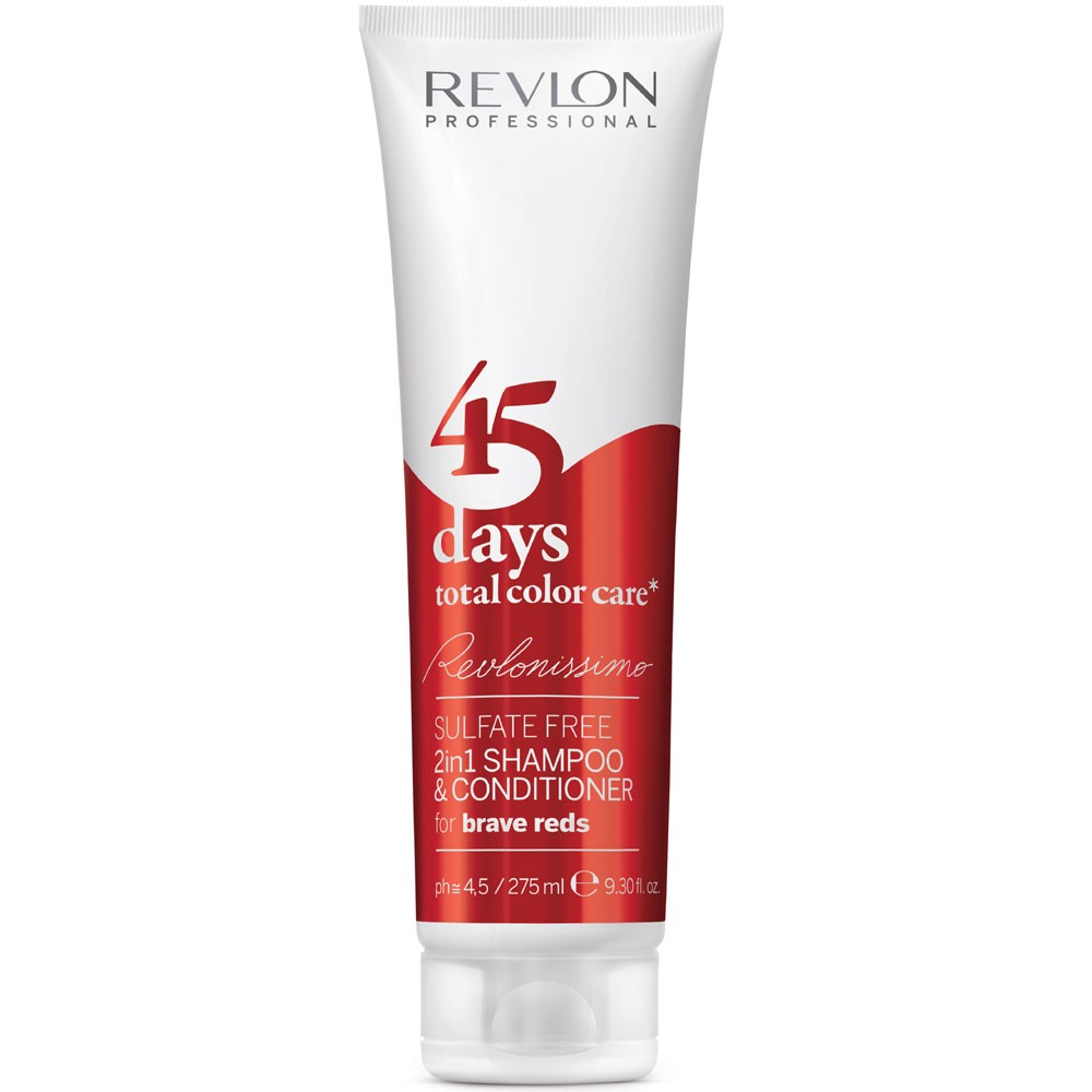 Revlon Professional Revlonissimo 45 Days Brave Reds 2in1 Shampoo & Conditioner 275ml