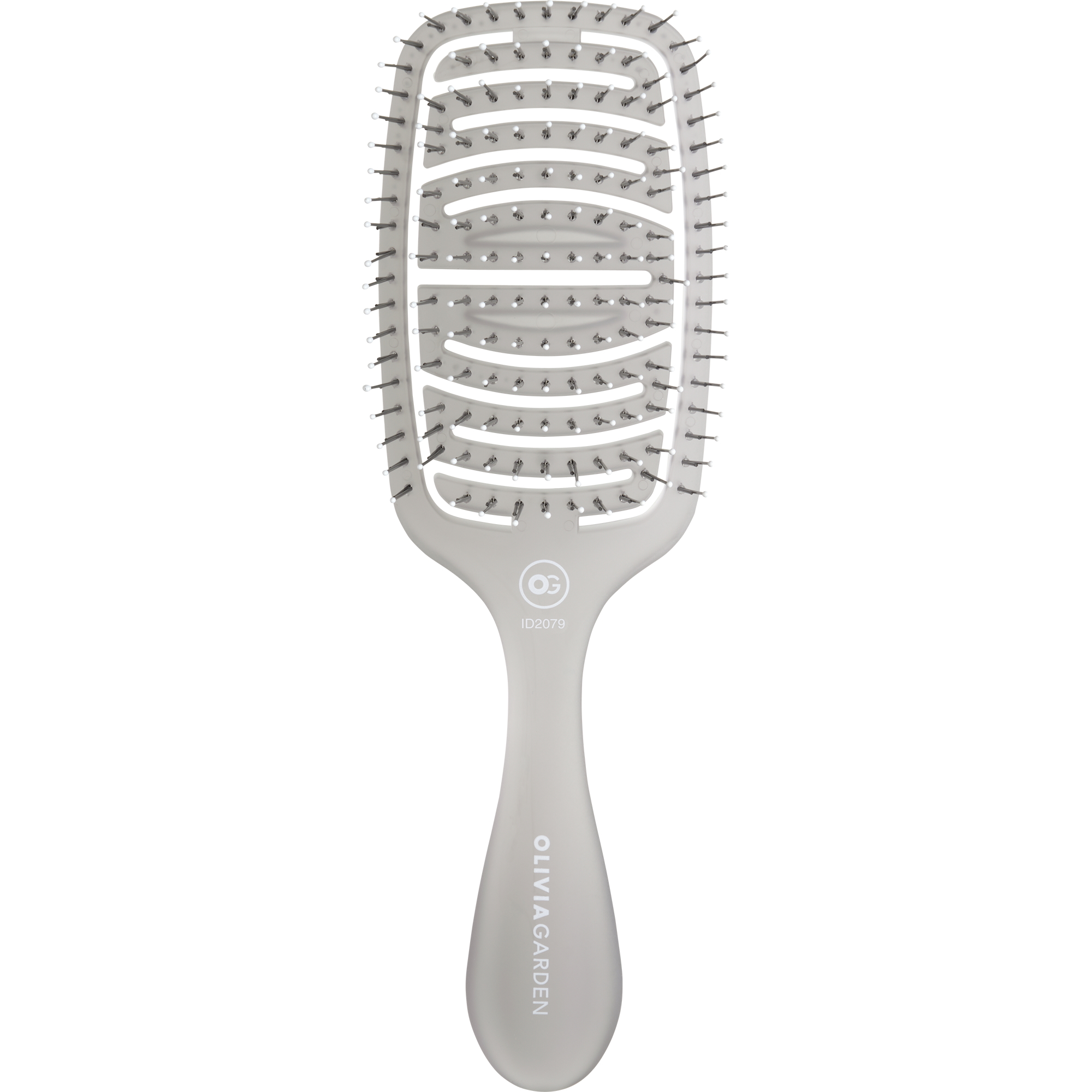 Olivia Garden Essential Care Flex Medium Hair Bristles Ice Grey